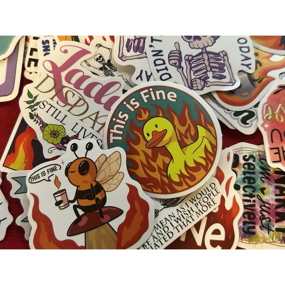 Stickers - Lot Of Stickers (50) Bonus Ones - Miscellaneous Humor - ALL NEW
